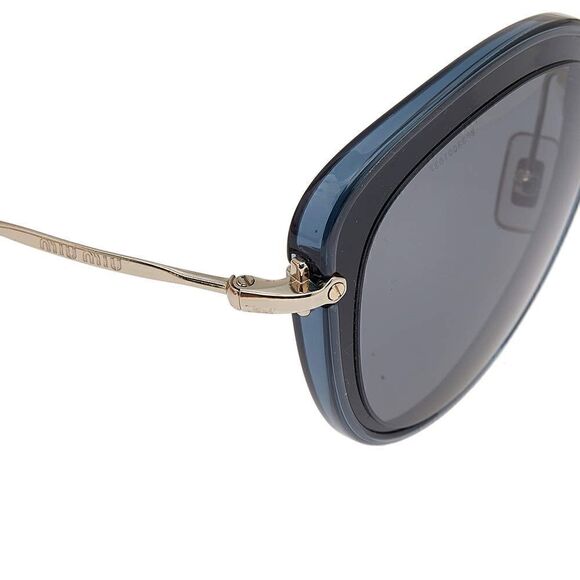 Miu Miu Two Tone/Grey Mirrored SMU 50R Cat-Eye Sunglasses - Picture 4 of 15